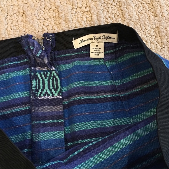 American Eagle striped pattern mini skirt 0 XS - Picture 2 of 3